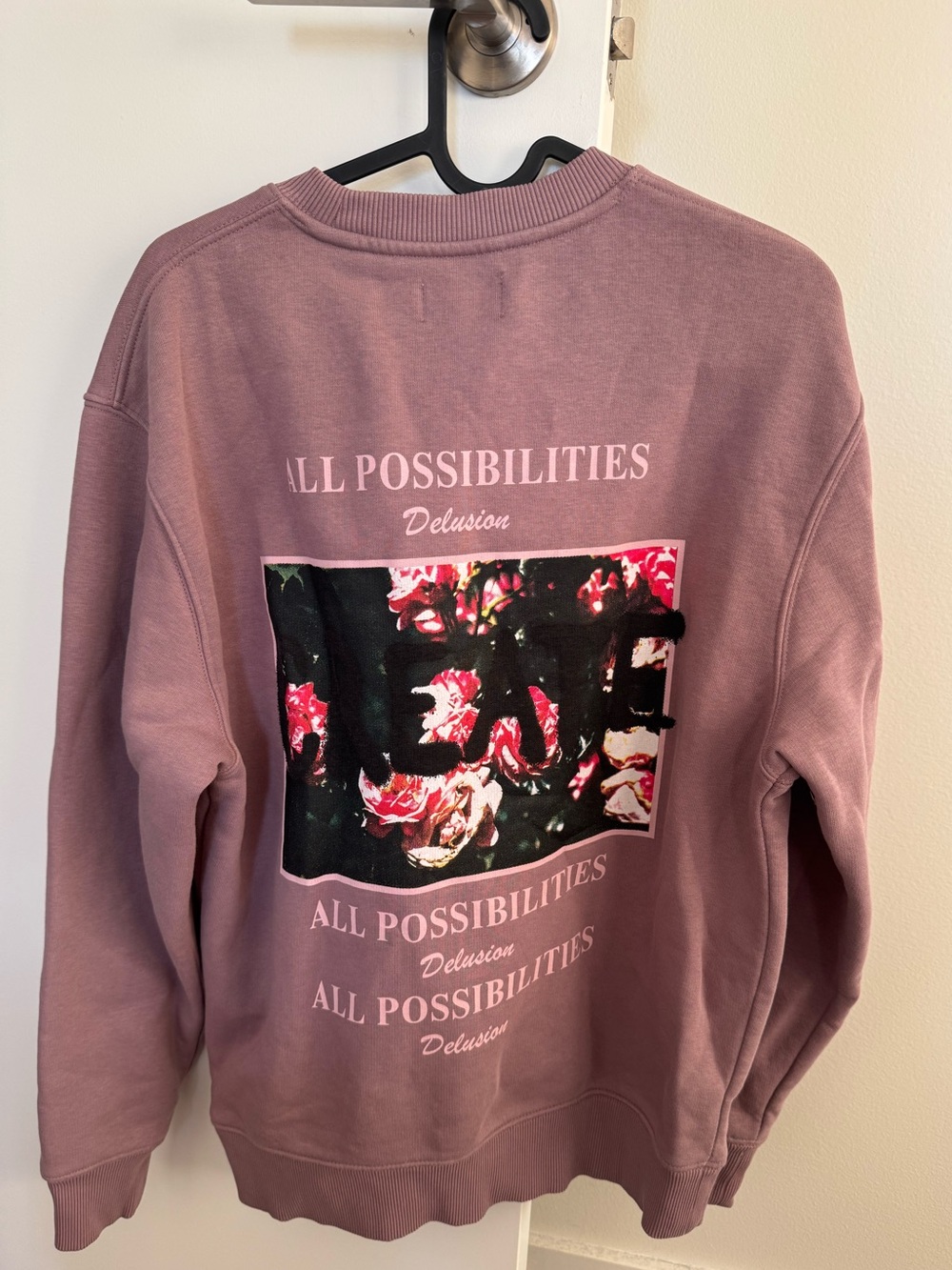 Topman Dusty Rose Crewneck Sweatshirt